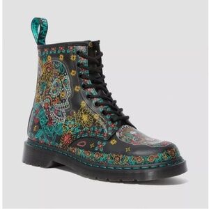 Dr. Martens 1460 Skull Day of the Dead Boots *RARE*